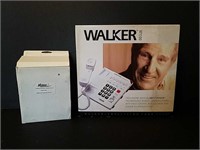 Walker Telephone and Portable Fan