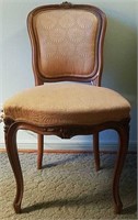 Beautiful Vintage Wood and Upholstered Chair.