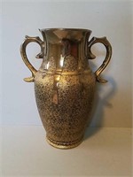 Bright Gold Glazed Ceramic Vase