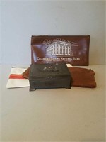 Vintage Money Bags and Pewter Box