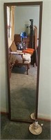 Vintage Floor Mirror and Lamp
