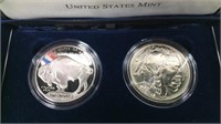 2001 P& D Silver American Buffalo Commemorative