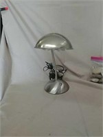 Silver desk lamp