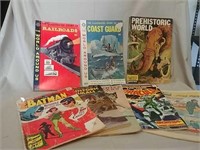 8 vintage miscellaneous comic books and history
