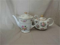Two ceramic teapots