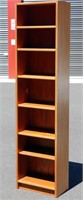 Over 7' Tall and 22" Wide Wood Bookcase