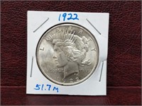 1922 Peace Silver Dollar