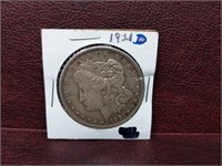 1921 - D, Morgan Silver Dollar