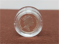 1993 U.K. Silver Proof Piedfort One Pound Coin