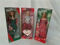 NRFB 3 Barbie dolls