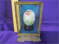 Hand painted egg in a shawdow box