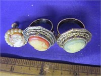 Vintage Napeir Cameo rings