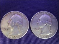 1960, 1961 Washington quarters