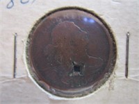1804 1/2 Cent ; does have a hole in it