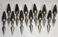 Group Of 12 Sterling Silver Corn Holders