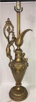Parlor Lamp With French Metal Figural Ewer