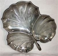 W. Sterling Silver Leaf Design Serving Tray