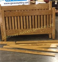Queen size bed frame head board