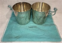 Pair Of Tiffany & Co. Sterling Silver Cups