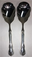 Pair Of Serving Spoons With Towle Sterling Handle