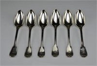 Twelve American silver tablespoons
