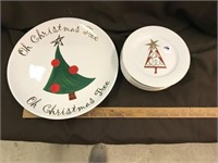 9 Pier 1 Christmas Plates