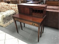 Mahogany secretary/ table