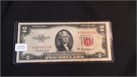 1953-2Dollar United States Note Red Seal