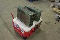 Camp Stove, Grill & (2) Coolers