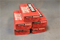 (5) Boxes of Norma 7mm 110GR Soft Point Bullets
