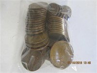 50 Wheat Pennies 1940's
