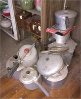 Vintage Pressure Cookers & Metal Dustpan