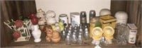 Figurine & Glass Salt & Pepper Shakers