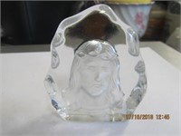 Etched Jesus Paperweight