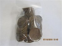 50 Wheat Pennies 1940's
