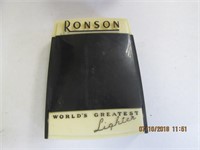 Vtg. Ronson Essex Lighter w/Case & Cleaner