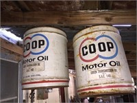 Co Op Motor Oil 5 Gal Can Lot of 2
