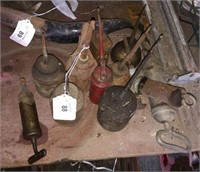 Vintage Oil Cans & Grease Gun