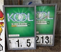 Pair of "Kool" Cigarettes Advertisement