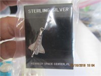 Sterling Silver Kennedy Space Center, Fl. Charm