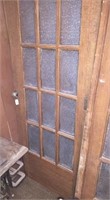Pair of French Interior Doors with Frosted