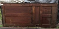 Antique Exterior Sliding Wood Door