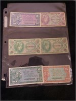 Collectible Military Payment certificates