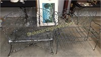 2 Metal Garden Benches