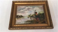 Oil on Canvas, Windmill