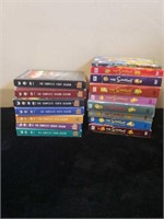 Sets of South Park and The Simpsons seasons DVDs.