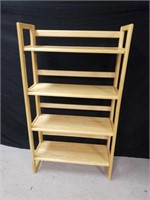 solid wood folding bookshelf. Measure is 28 in