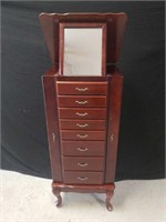 Large jewelry box. With eight drawers and two