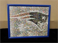 8 by 10 picture collage of Patriots logo by