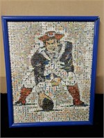 8 by 10 picture collage of vintage Patriots logo